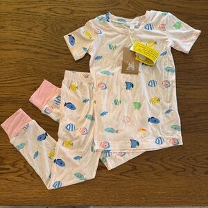 Angel Dear Tropical Fish Print Pajama Set